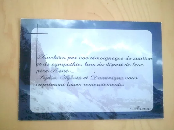 Afin d'annoncer le décés à vos proches