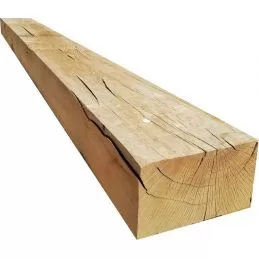 CHÊNE, naturellement imputrécible. Tendance à fendre avec le temps, ce qui fait son charme