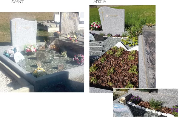 Restauration de tombe ancienne,